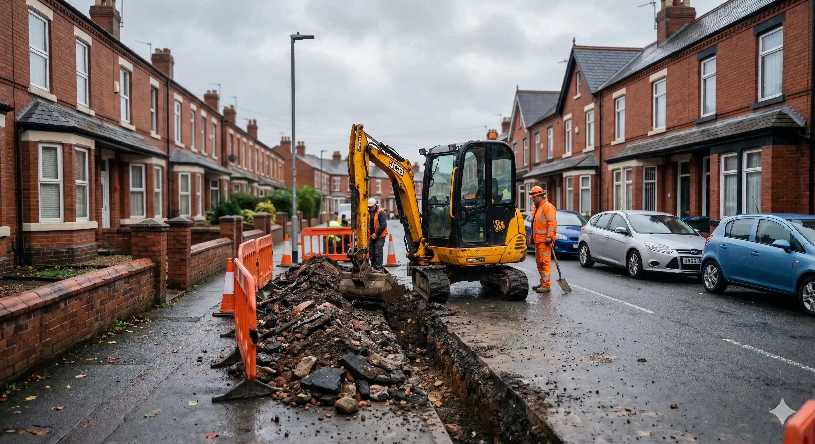 Groundworks site construction